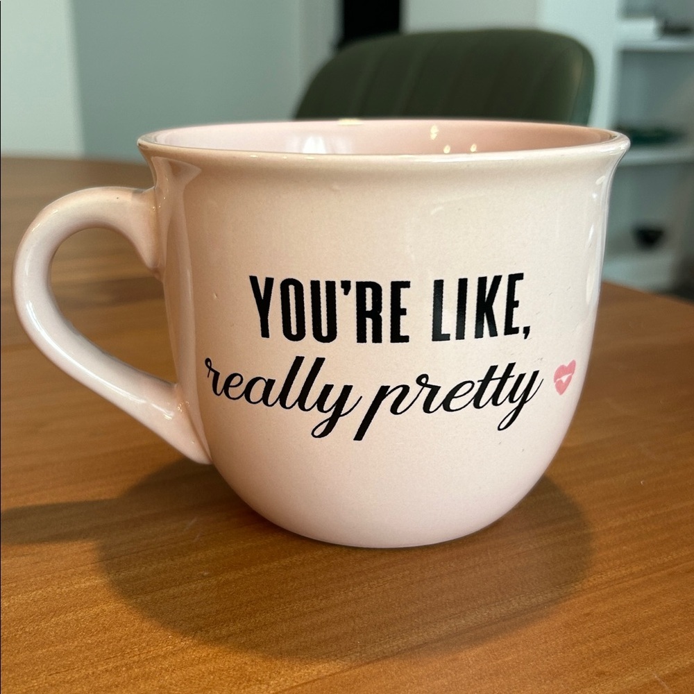 Mean Girls Double-sided Soup Coffee Cup Mug, Pink. You’re Like Really Pretty.